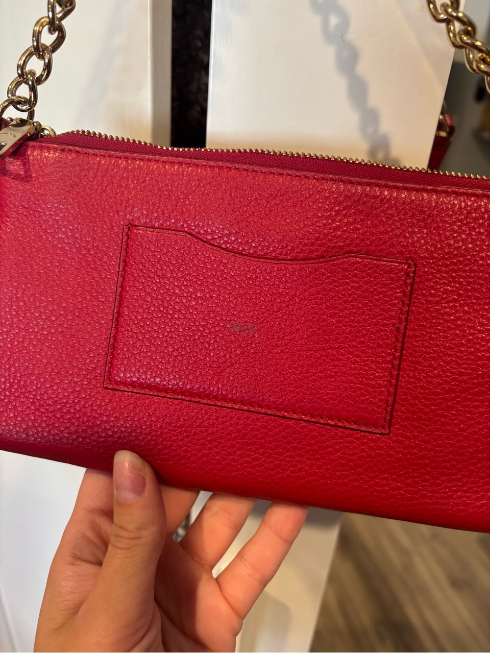WORN ONCE COACH SMALL RED CROSSBODY BAG - Picture 6 of 16